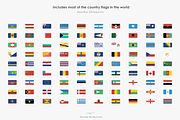 254 Flat Rectangular World Flags, an Icon by CustomIconDesign (Thumbnail 3 of 3)
