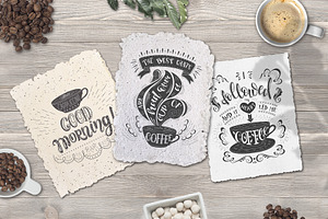 Coffee. Handlettering Design Quotes.