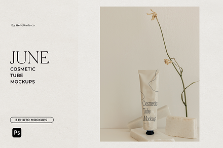 Cosmetic Tube Mockups – June