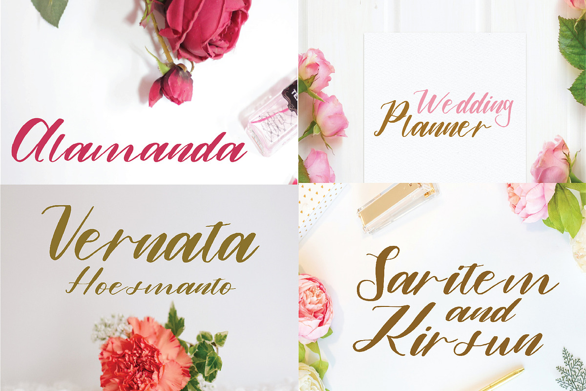 alamanda font, a Script Font by Mariyana (Photo 1 of 6)