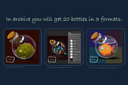 Magic bottles icons 2, an Illustration by Chuchilko shop (Thumbnail 3 of 3)
