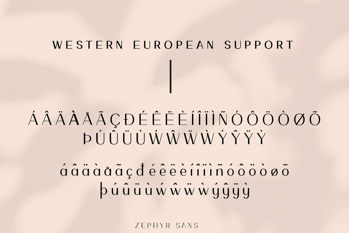ZEPHYR Sans Serif Font, a Sans Serif Font by Fancy Malone (Photo 9 of 13)