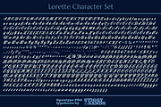 Lorette, a Script Font by Stiggy & Sands (Thumbnail 5 of 5)
