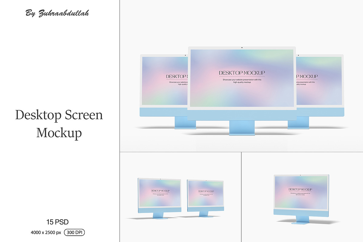 Desktop Screen Mockup, an iPhone Mockup by zuhraabdullah (Photo 1 of 17)