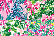 Preppy Coquette Christmas Bow Print, a Pattern Graphic by Paper & Pattern Studio (Thumbnail 7 of 9)