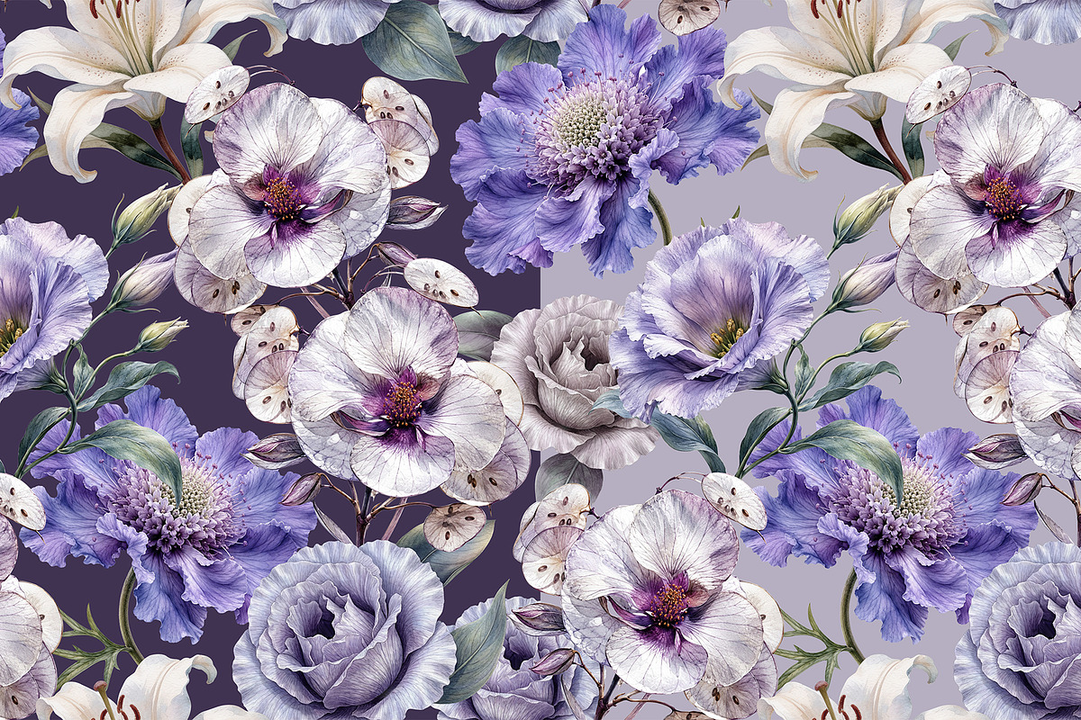 Seamless floral pattern, a Pattern Graphic by Elona Laff (Photo 2 of 4)