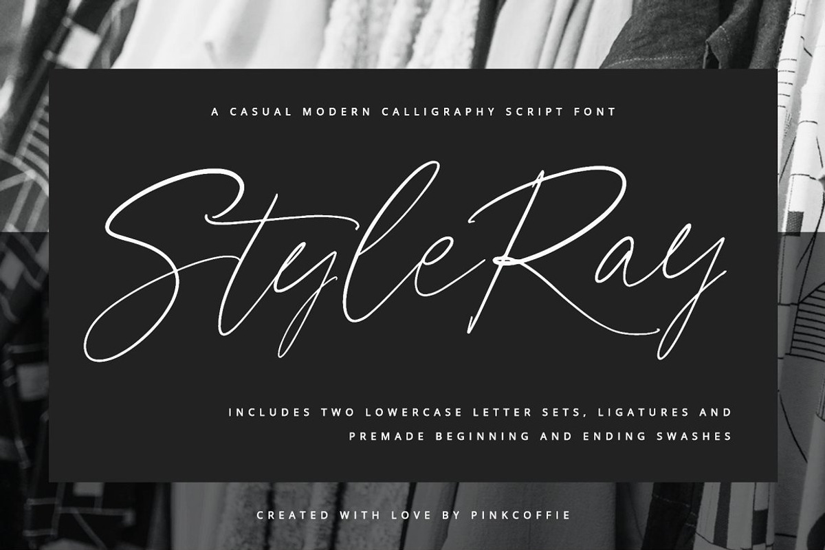 Modern Font & Logo Bundle - 85%Off, a Script Font by Pink Coffie (Photo 8 of 65)
