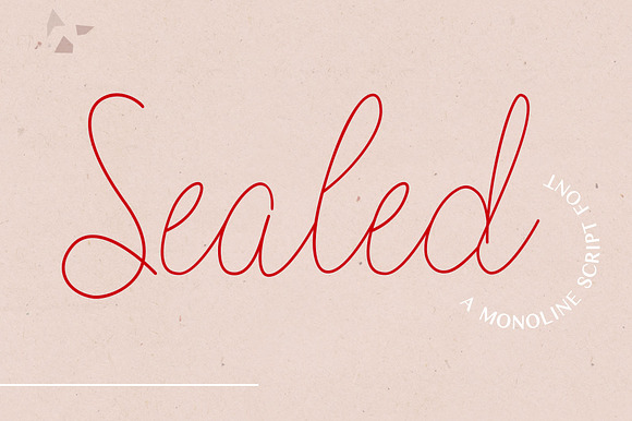 Sealed | Monoline Script preview 8