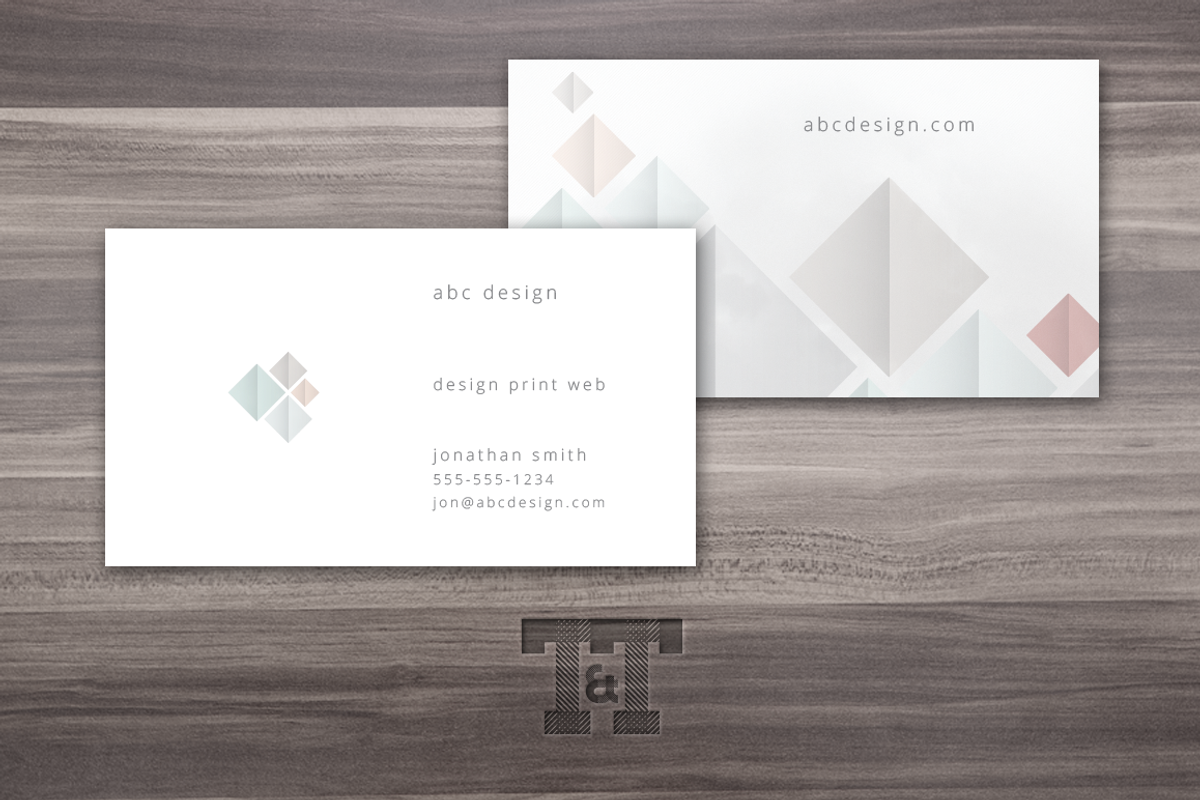 Abstract Business Card, a Business Card Template by Twilight & Twine (Photo 1 of 3)