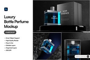 Luxury Bottle Perfume Mockup, a Packaging Mockup by SLAB! Design
