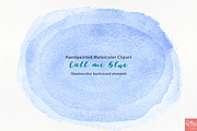 Watercolor background texture blue, a Texture Graphic by LittleAcornGraphics (Thumbnail 8 of 13)