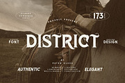 District Vintage Serif, a Serif Font by JumboDesign (Thumbnail 1 of 8)
