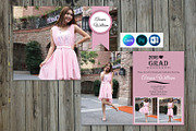 Graduation Announcement Card, a Card Template by Template Shop (Thumbnail 1 of 3)