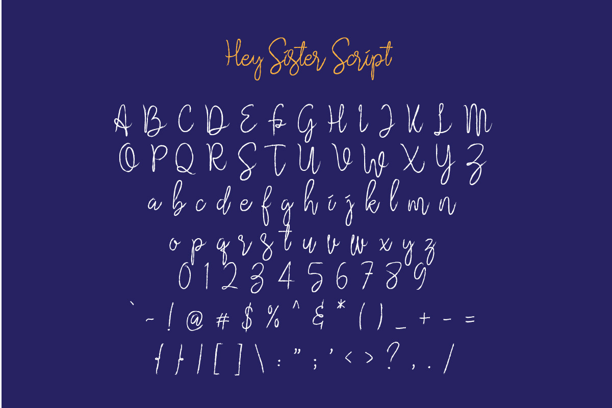 Hey Sister Font Duo preview 8