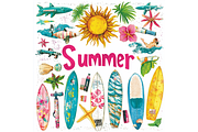 Prompt Summer Brushstroke Clipart, a Decorative Illustration by Creative design (Thumbnail 7 of 7)
