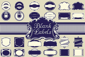 Vintage Blank Labels