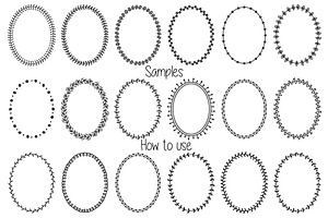 60 Doodle Vector Pattern Brushes