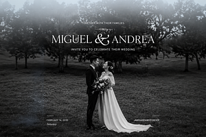 Wedding Website Canva Template, an UI Kit Template by SKVidz