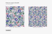 Modern Botanical Pattern and Plants, a Pattern Graphic by likorbut (Thumbnail 6 of 15)