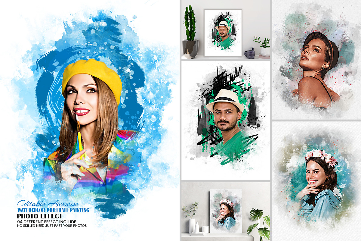 Hand Watercolor Painting Effect, an Action Add-On by Photoshop Action (Photo 1 of 13)