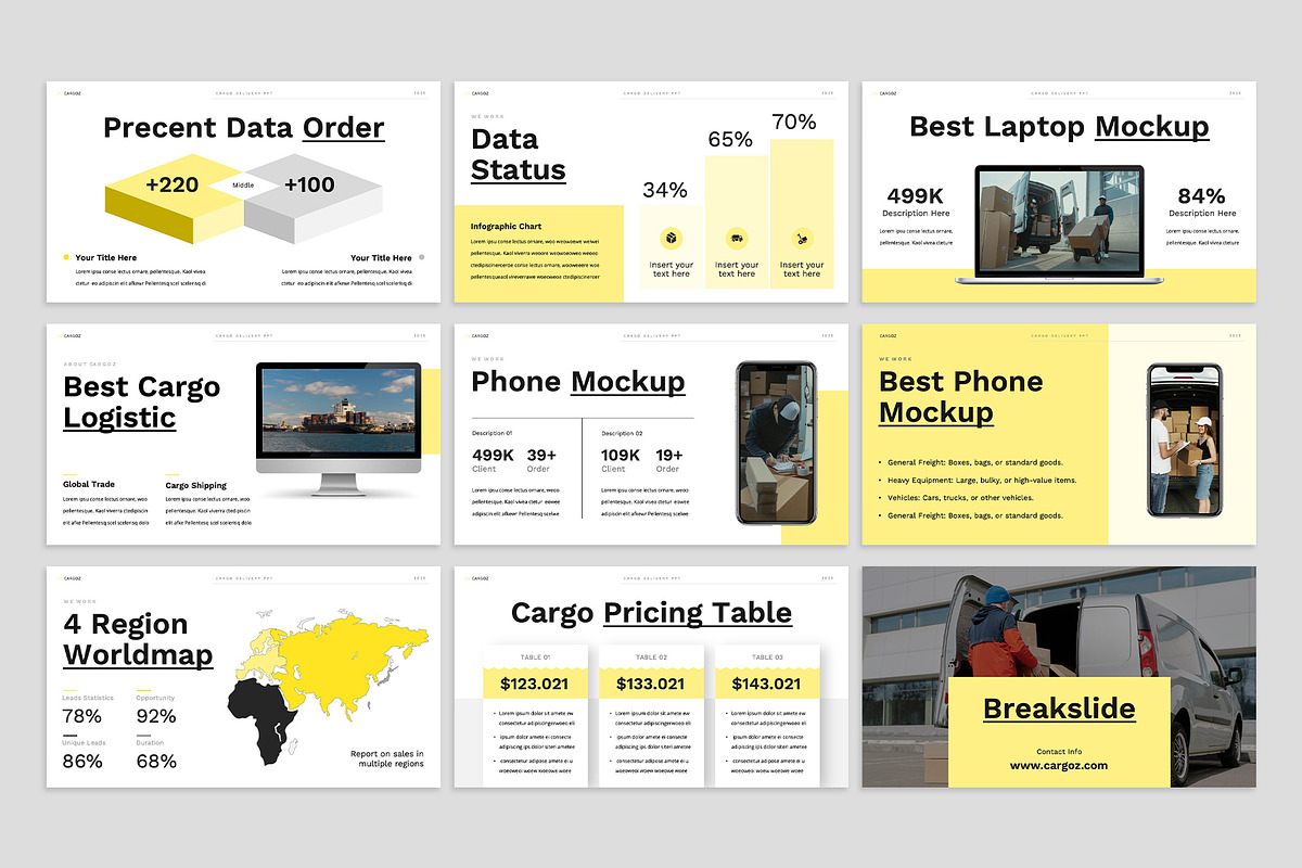 Cargo Delivery Powerpoint, a Presentation Template by rgbryand (Photo 4 of 7)