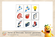 Isometric Business Strategy Teamwork, a Work Illustration by a.weirdo.anlien (Thumbnail 3 of 3)