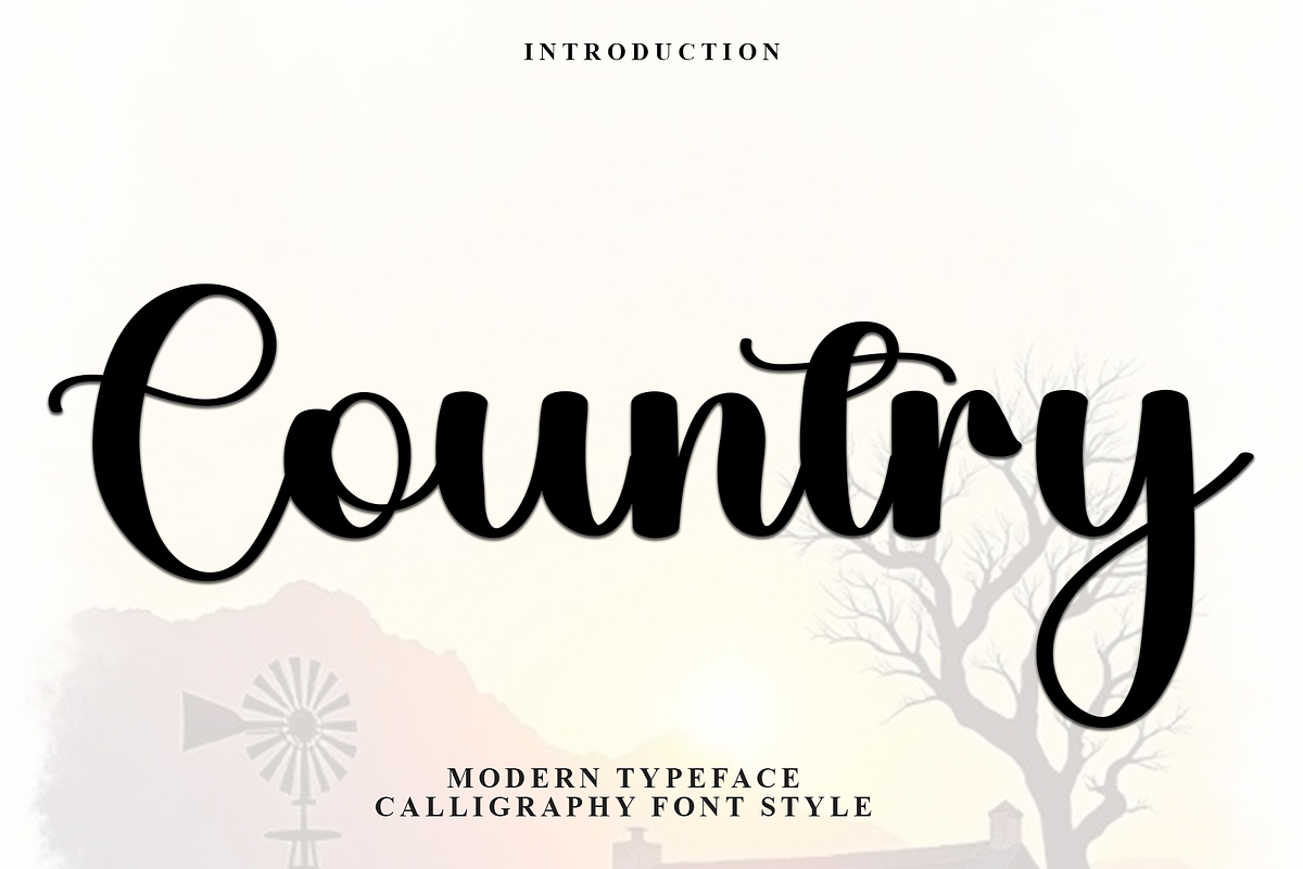 Country, a Handwritten Font by InermediaSTUDIO (Photo 1 of 8)