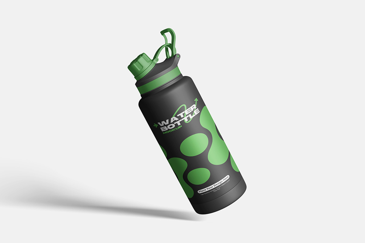 High Quality Water Bottle Mockup, a Packaging Mockup by bimockup (Photo 2 of 6)