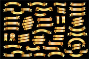 Vector Ribbon Banners Big Set, an Object Graphic by Digiselector Design Goods (Thumbnail 5 of 6)