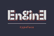 Engine - layered vintage font., a Symbol Font by Fractal fonts & graphics (Thumbnail 1 of 3)