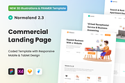 Normaland 2.3 Commercial with Framer, a Landing Page Template by Agensip Design Agency (Thumbnail 1 of 10)