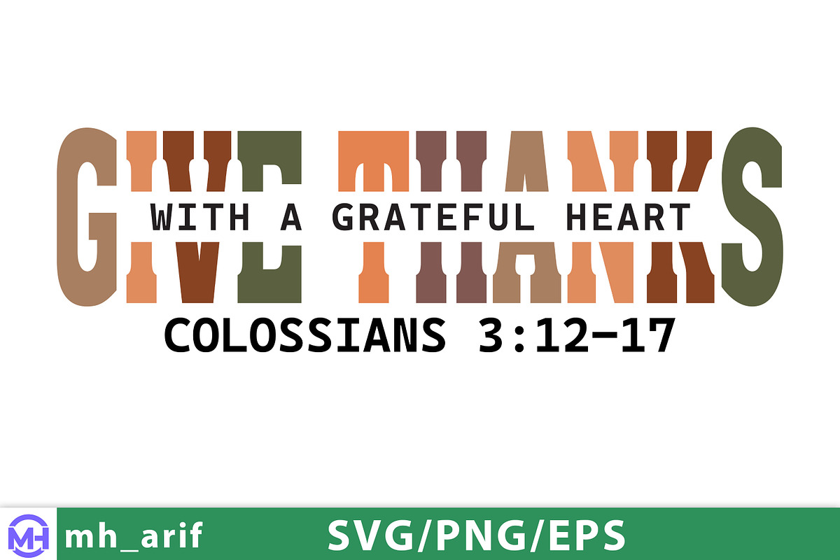 Give Thanks Thanksgiving Clipart SVG, a Graphic by mh_arif (Photo 1 of 3)