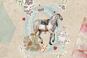 Horses - Mixed Media Collage Kit, an Object Graphic by Freezerondigital (Thumbnail 7 of 14)