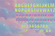 Dreamy glitter, a Sans Serif Font by Rashdrawn (Thumbnail 2 of 7)