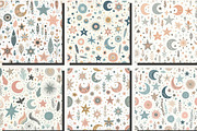 Whimsical Pastel Stars and Moons, an Illustration by DreamCafeArt (Thumbnail 2 of 5)