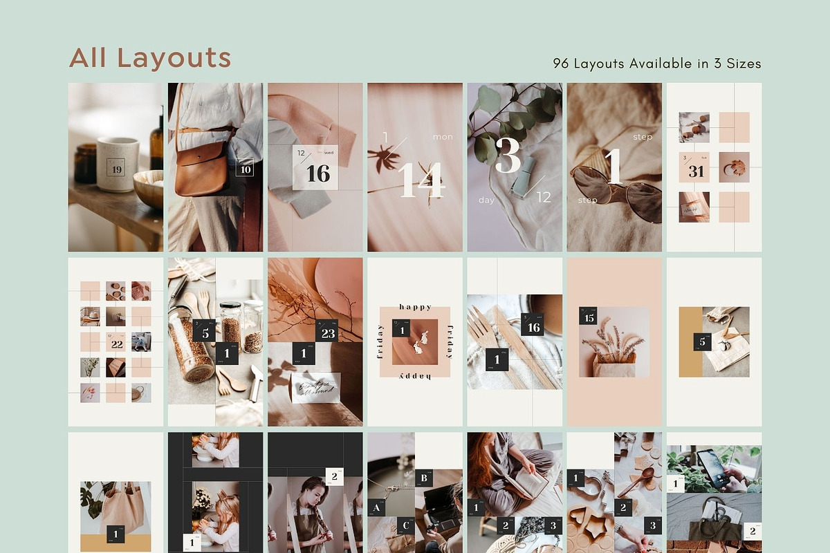 Instagram Calendar Story Templates, a Social Media Template by Keikoya (Photo 14 of 16)
