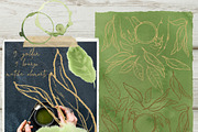 Matcha Green And Golden Watercolor, a Food Illustration by Cat In Colour (Thumbnail 2 of 7)