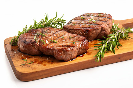 Delicious grilled pork beef steaks, a Background Photo by Pixeness