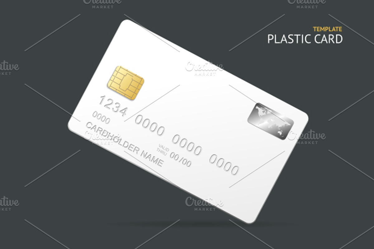 Vector credit card template