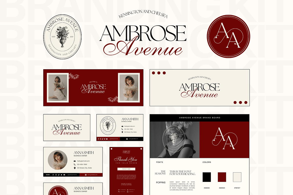Canva Modern Branding Kit Template, a Branding & Logo Template by Branding Babe Co. (Photo 1 of 9)