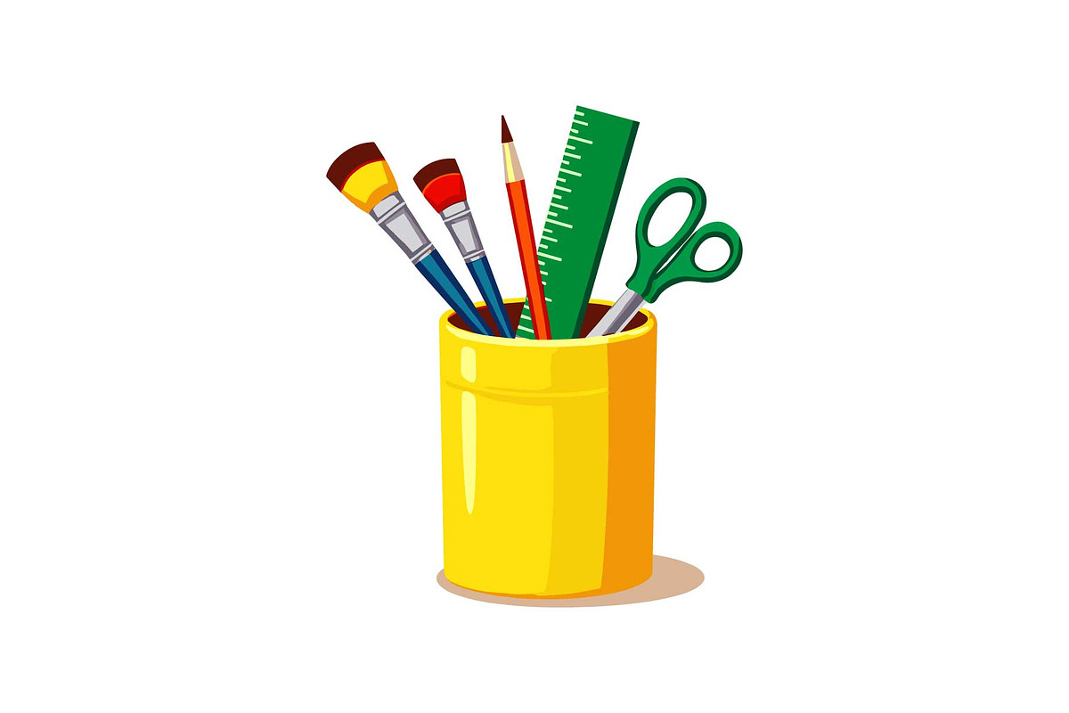 Calculator & Books Clipart Set, an Object Graphic by yasushie (Photo 7 of 13)