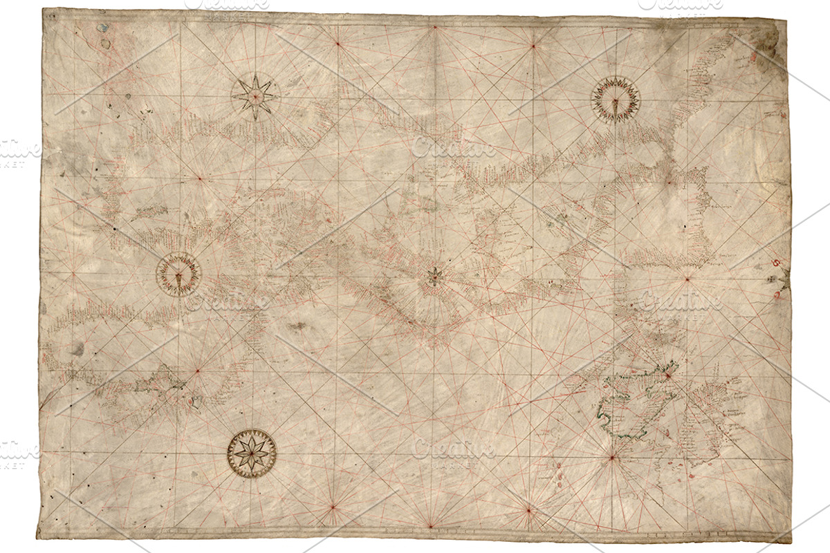Antique Nautical Charts, a Texture Graphic by Blue Line Design (Photo 18 of 21)