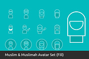 Over 100 Islamic Icons Set, an Outline Icon by UX Monster (Thumbnail 7 of 14)