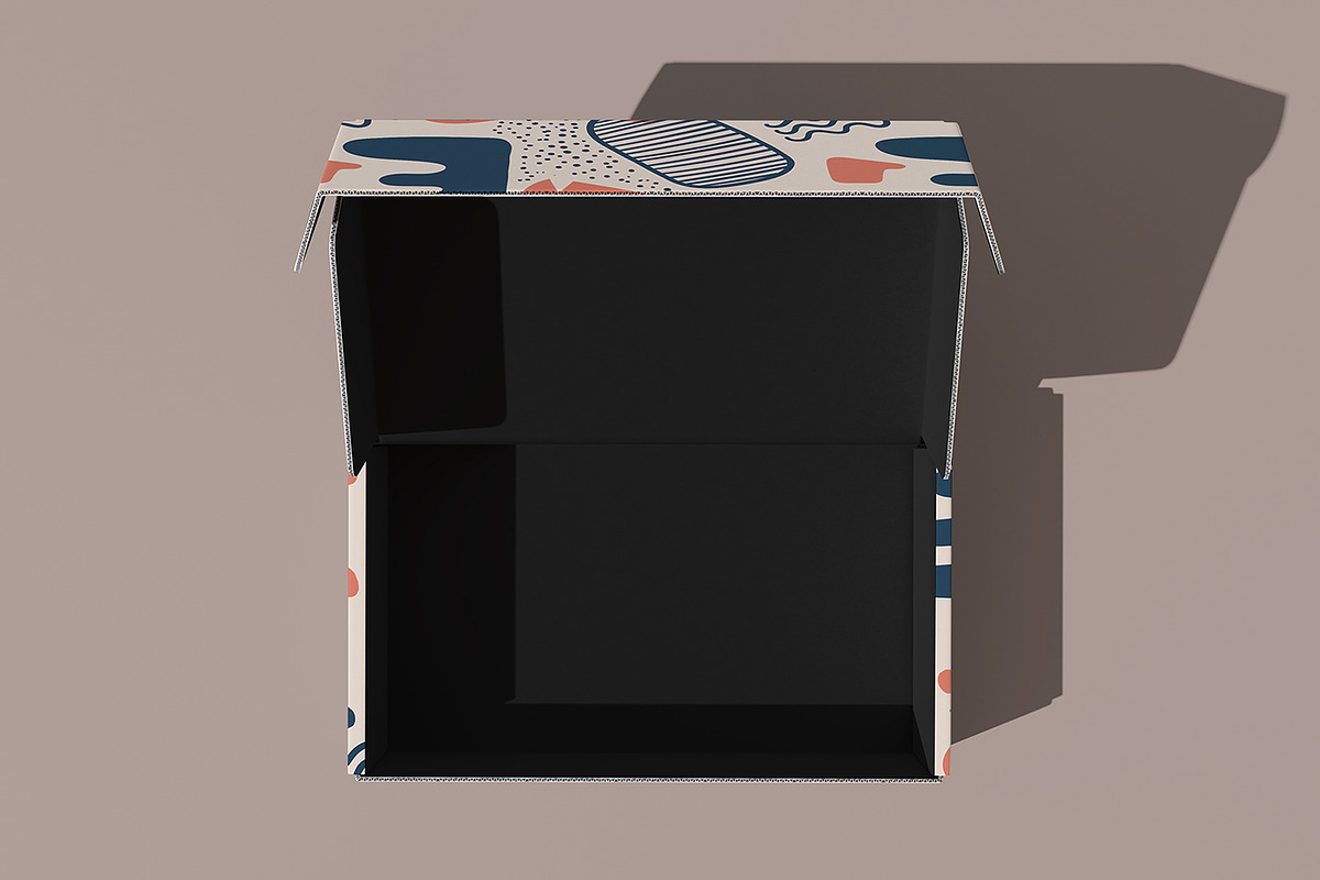 Cardboard Box Mockup, a Packaging Mockup by AnagramDesign (Photo 5 of 6)