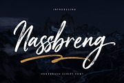 Nassbreng - Handbrush Script Font, a Script Font by Sealoung (Thumbnail 1 of 10)