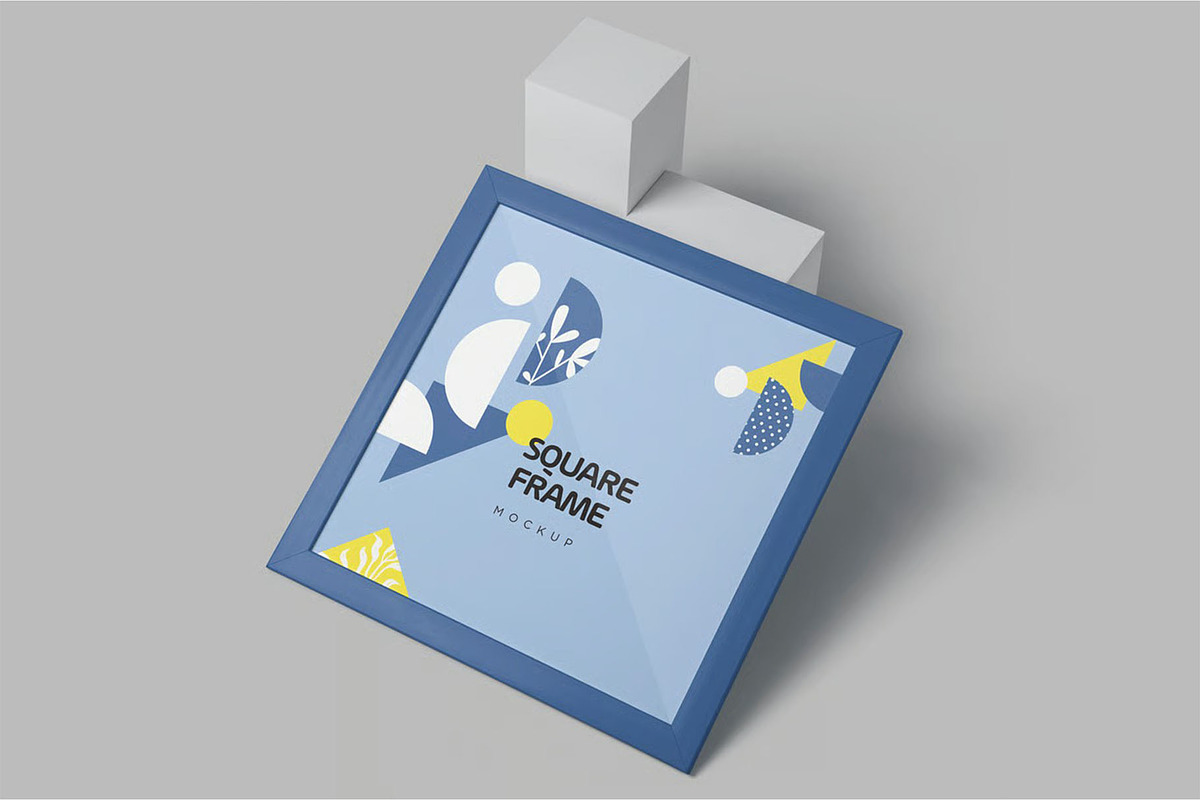 Square Picture Frame Mockups, an Advertising Mockup by megostudi0 (Photo 2 of 7)