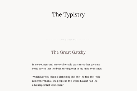 Typistry