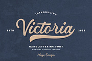 Victoria Handlettering Font, a Script Font by Mayofont (Thumbnail 1 of 10)