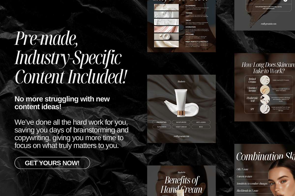 Skin Expert Social Media Templates, a Social Media Template by Xenié Creative (Photo 3 of 10)