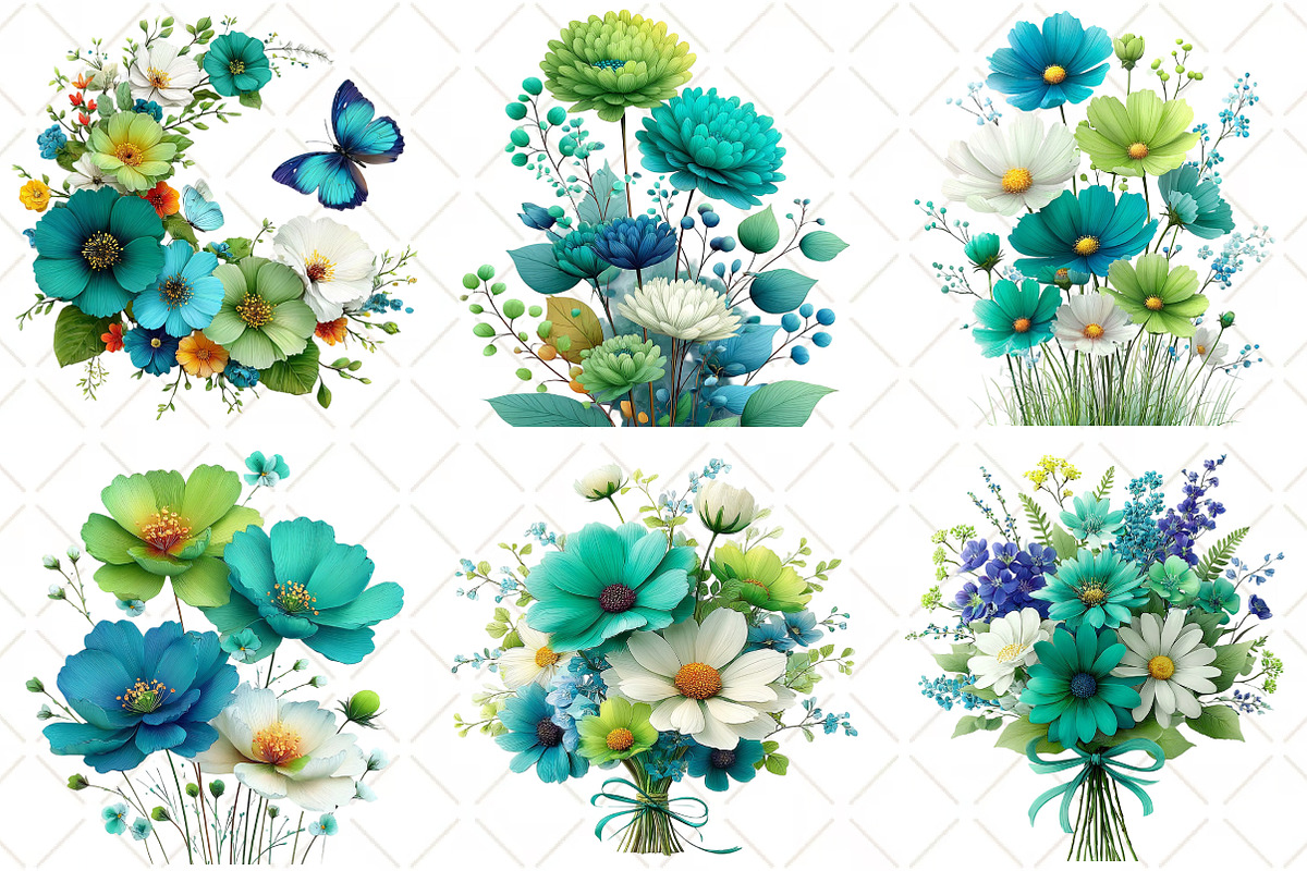 Watercolor Wildflower Clipart, an Illustration by Black Bird Studio (Photo 4 of 5)